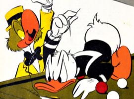 Álvaro de Moya desenhou várias capas da revista “O Pato Donald”, como esta edição, nº70, publicada pela Editora Abril em 10 de março de 1953.